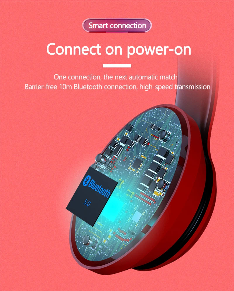 Lenovo HD200 Wireless Bluetooth Over-Ear Headphones | Foldable, HiFi, Noise Cancellation