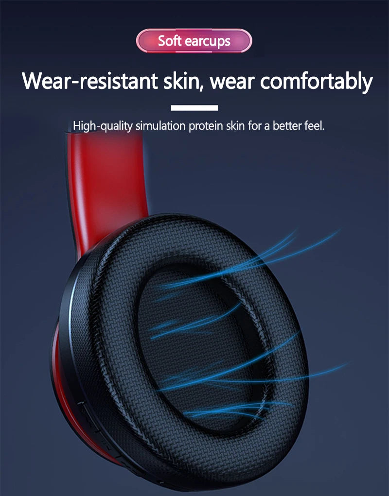 Lenovo HD200 Wireless Bluetooth Over-Ear Headphones | Foldable, HiFi, Noise Cancellation