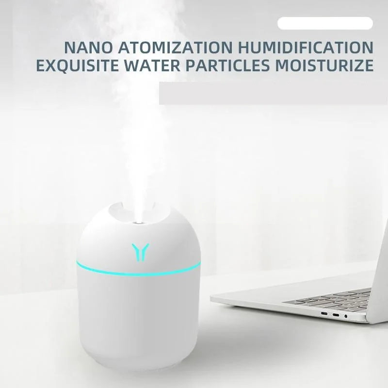 250ML USB Mini Humidifier & Aroma Diffuser with LED Lamp