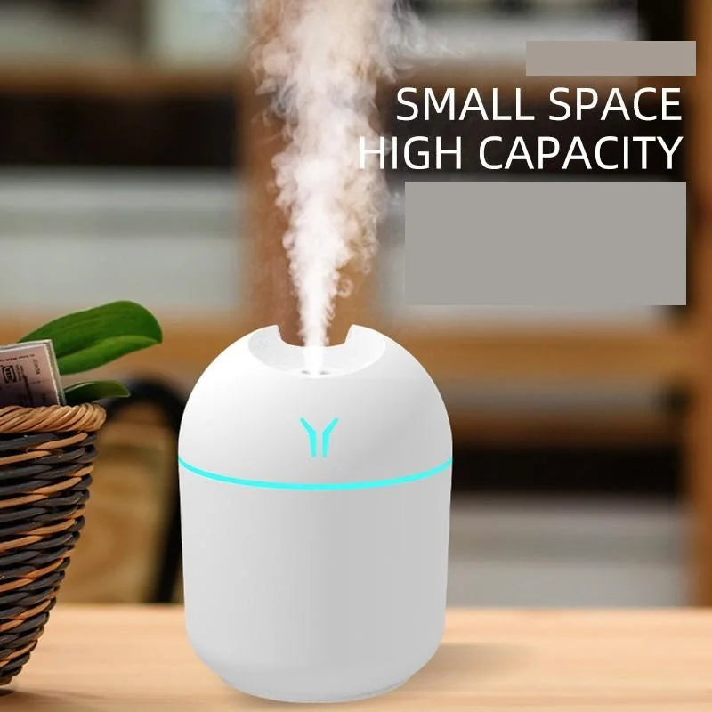 250ML USB Mini Humidifier & Aroma Diffuser with LED Lamp