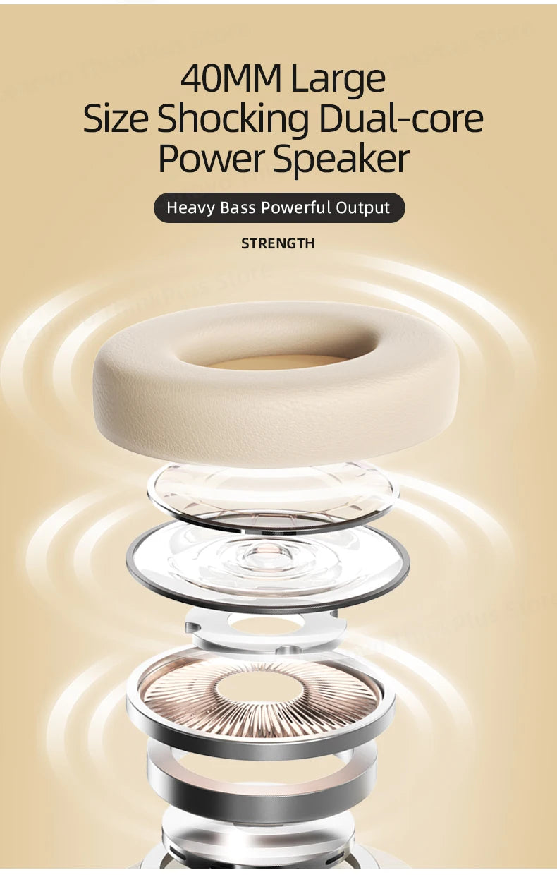 Lenovo TH30 Wireless Bluetooth Headphones | Foldable, Sports & Gaming