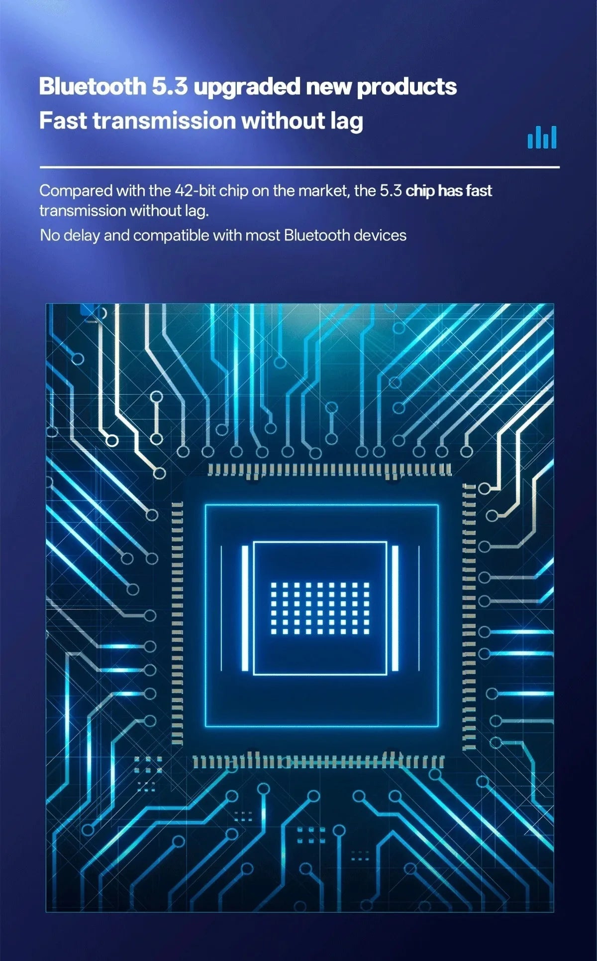 Portable Wireless Soundbar Bluetooth 5.3 | Hi-Fi Speaker with Subwoofer