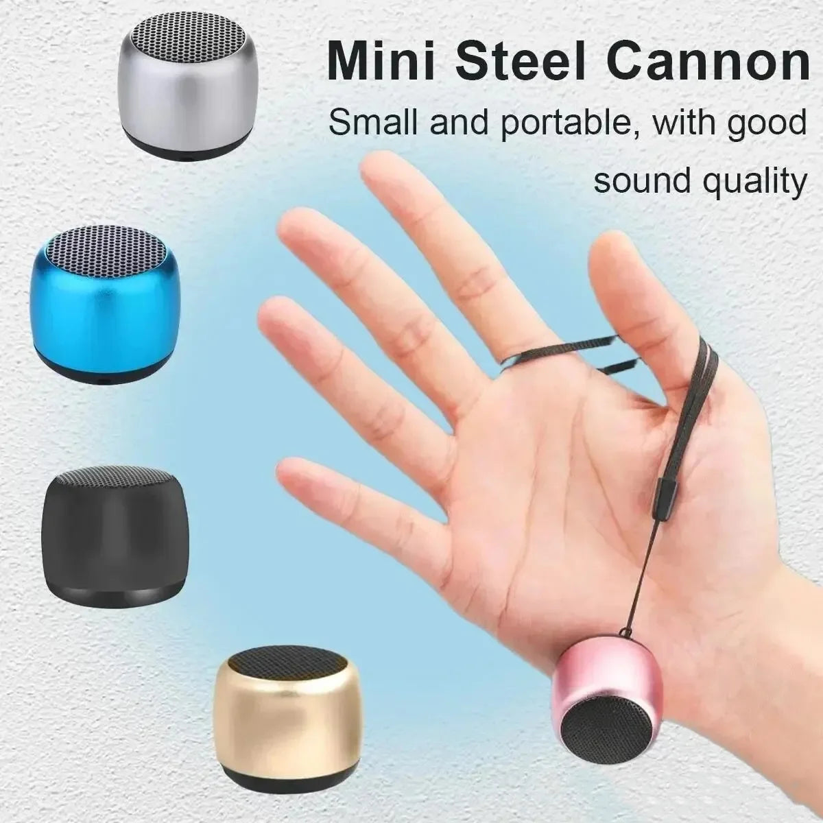 M1 Mini Bluetooth Speaker | Portable Metal Wireless Subwoofer