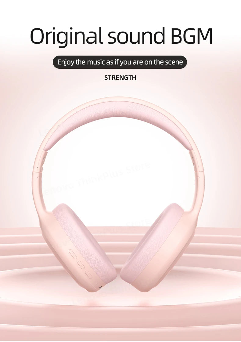 Lenovo TH30 Wireless Bluetooth Headphones | Foldable, Sports & Gaming