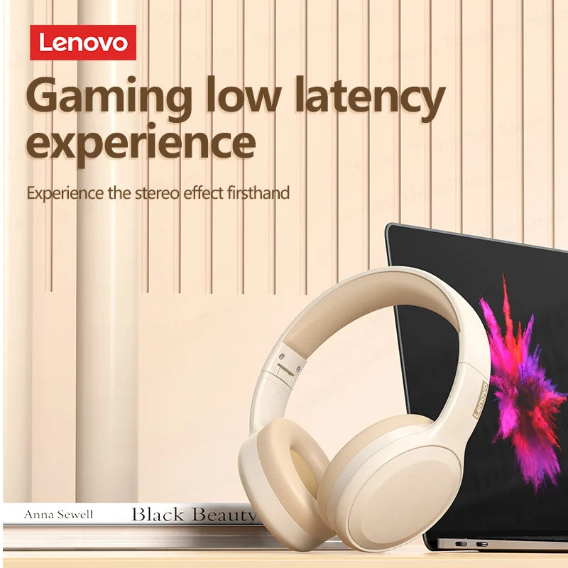 Lenovo TH30 Wireless Bluetooth Headphones | Foldable, Sports & Gaming