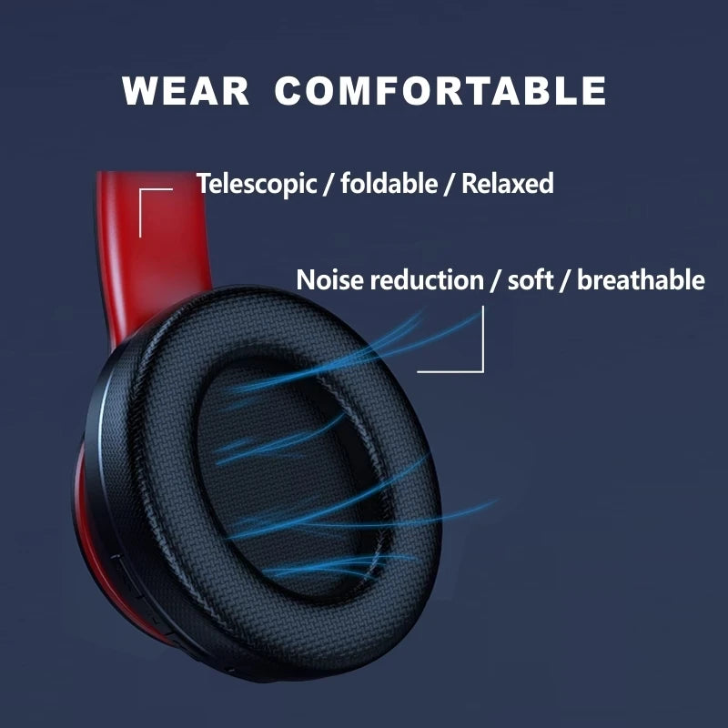 Lenovo HD200 Wireless Bluetooth Over-Ear Headphones | Foldable, HiFi, Noise Cancellation