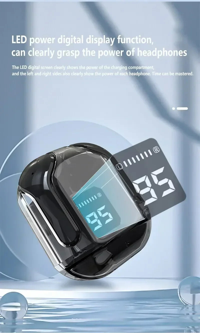 T2 Bluetooth Earphones | HiFi Stereo & LED Power Display