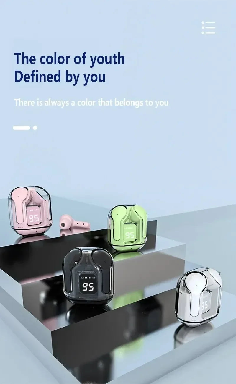 T2 Bluetooth Earphones | HiFi Stereo & LED Power Display