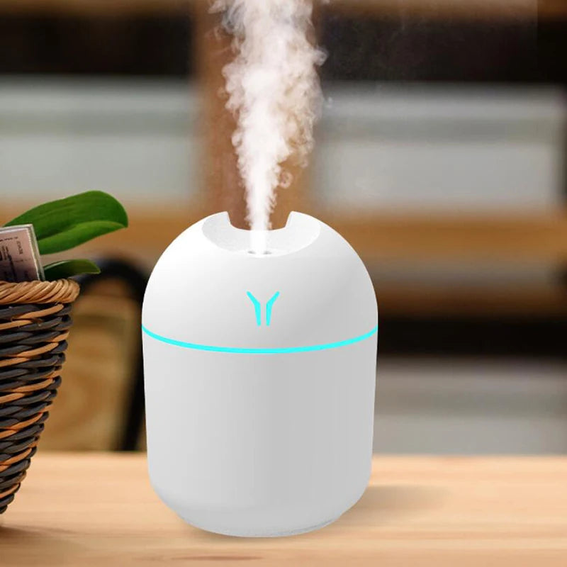 250ML USB Mini Humidifier & Aroma Diffuser with LED Lamp