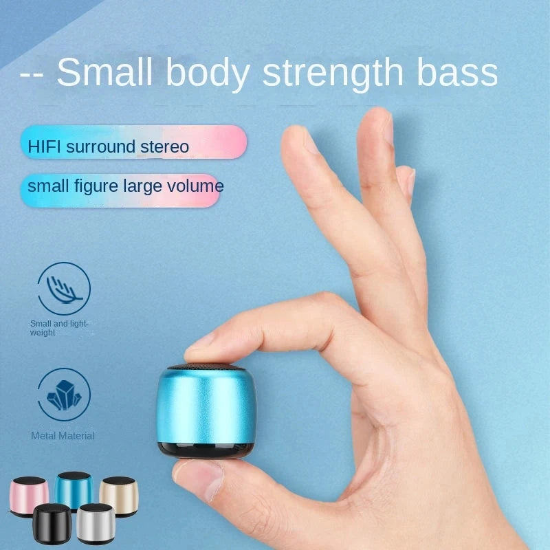 M1 Mini Bluetooth Speaker | Portable Metal Wireless Subwoofer