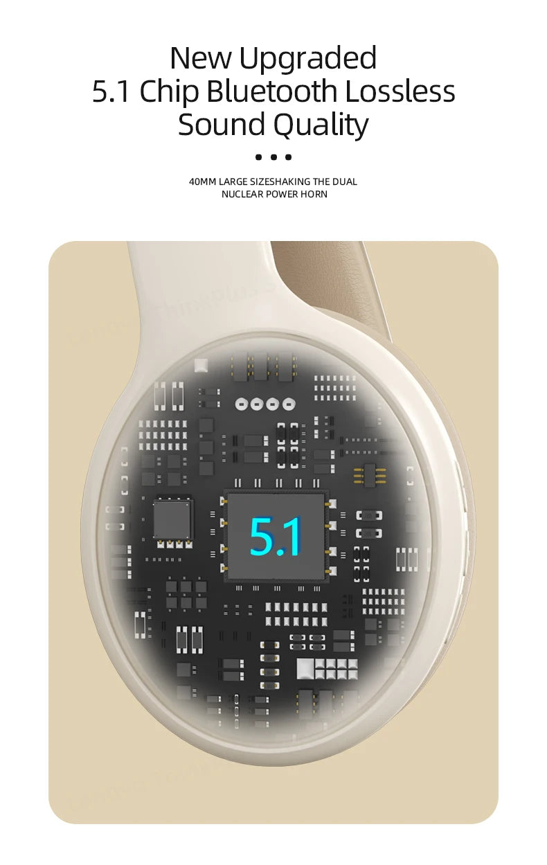 Lenovo TH30 Wireless Bluetooth Headphones | Foldable, Sports & Gaming