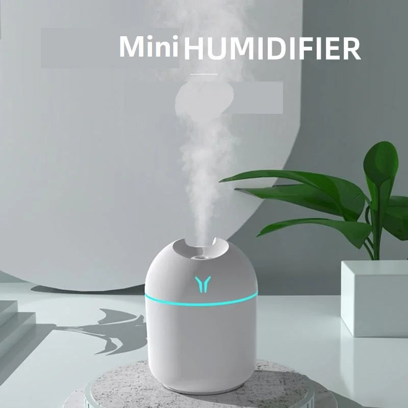 250ML USB Mini Humidifier & Aroma Diffuser with LED Lamp